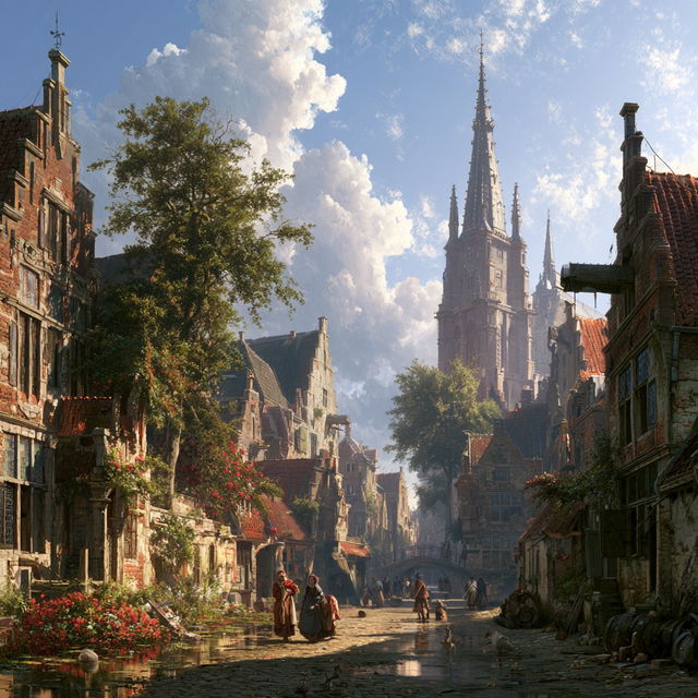 Adrianus Eversen style, Midjourney V8.2, render 3 of 4