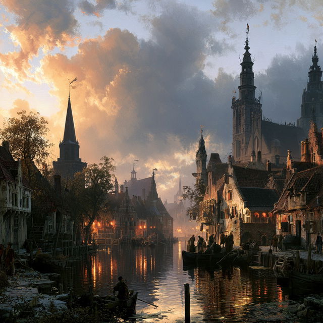 Adrianus Eversen style, Midjourney V8.2, render 4 of 4