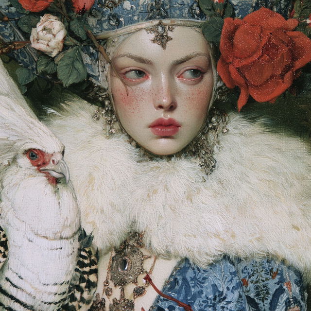 Adrienne Segur style, Midjourney V8.2, render 4 of 4