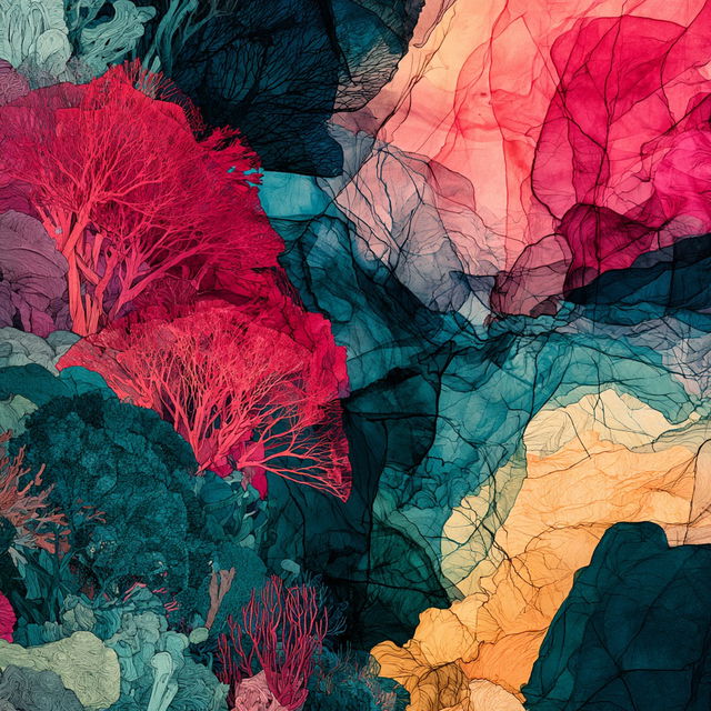 Tidemarbled Phyllonics style, Midjourney V8.2, render 3 of 4