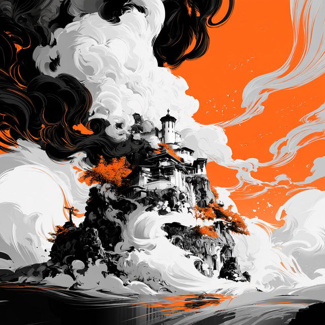 Orange Rook style, Midjourney V8.2, render 4 of 4