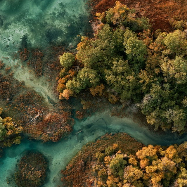 Aerial photography style, Midjourney V8.2, render 2 of 4