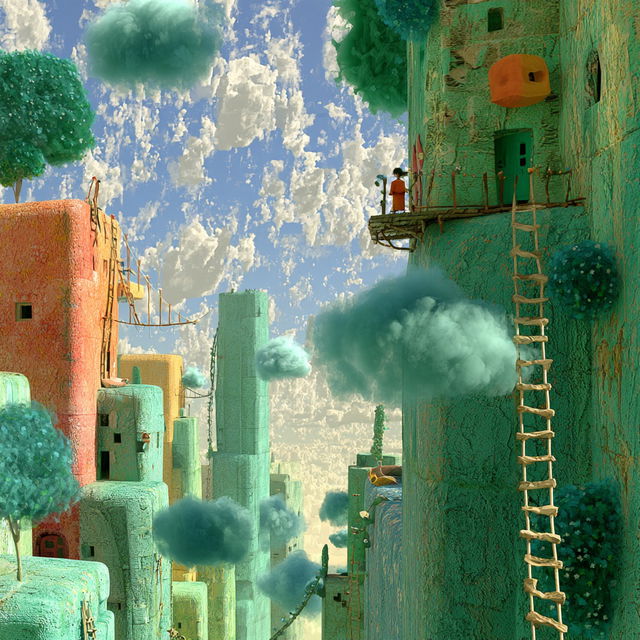 Masktopiary style, Midjourney V8.2, render 4 of 4