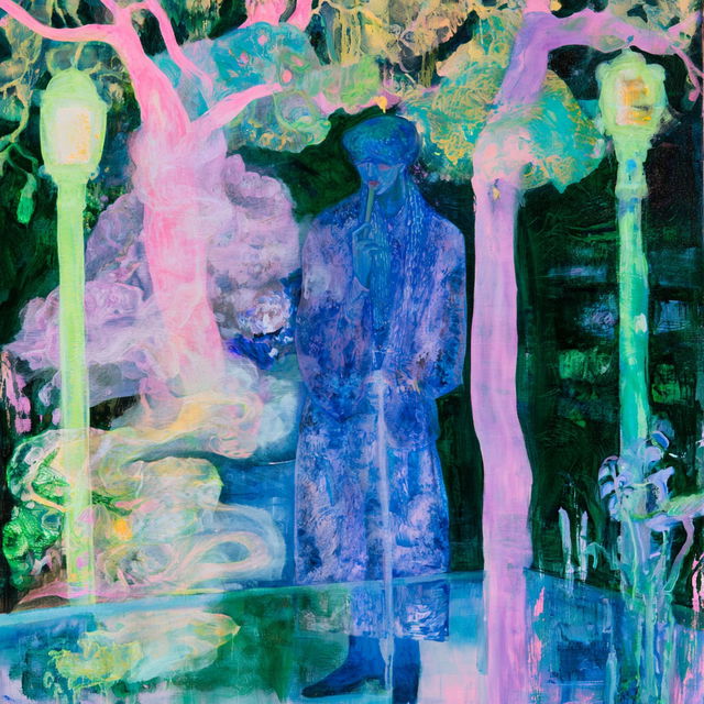 Chromalichen Screenprint style, Midjourney V8.2, render 4 of 4