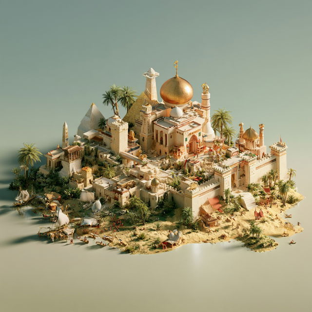 Age of Empires style, Midjourney V8.2, render 2 of 4