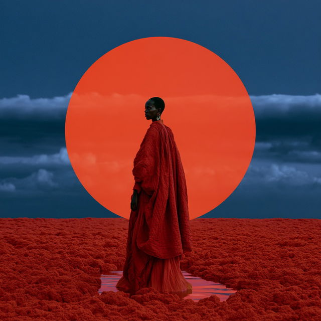 Aida Muluneh style, Midjourney V8.2, render 4 of 4