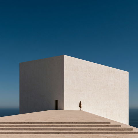 Aires Mateus style (Architects), Midjourney V8.2