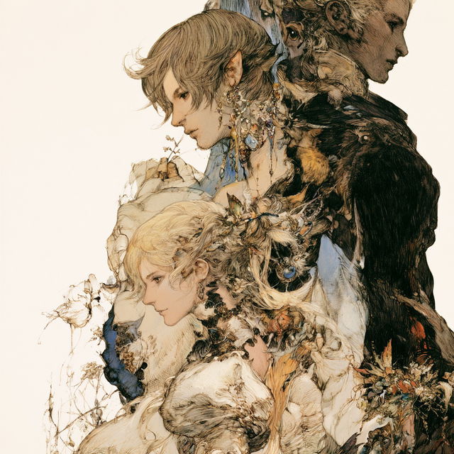 Akihiko Yoshida style, Midjourney V8.2, render 4 of 4