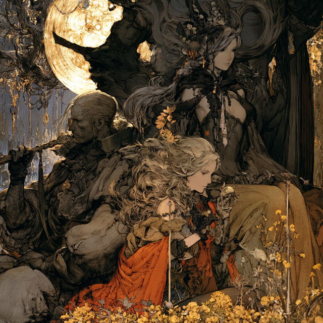 Akihiko Yoshida style, Midjourney V8.2, render 3 of 4