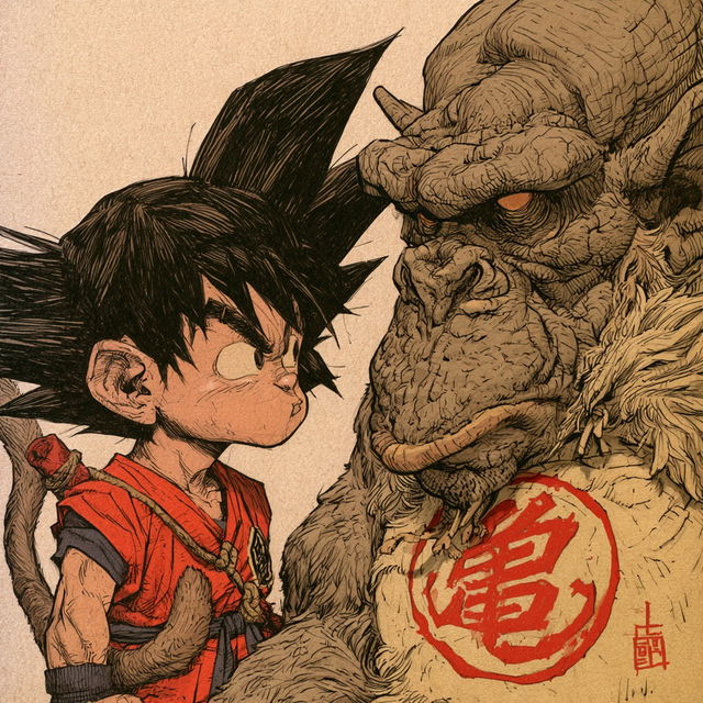 Akira Toriyama style, Midjourney V8.2, render 4 of 4