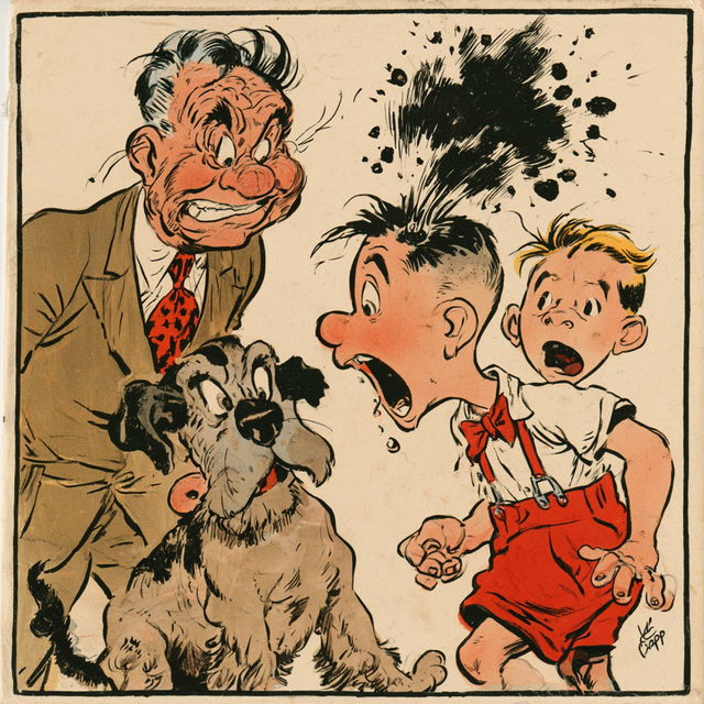 Al Capp style, Midjourney V8.2, render 4 of 4