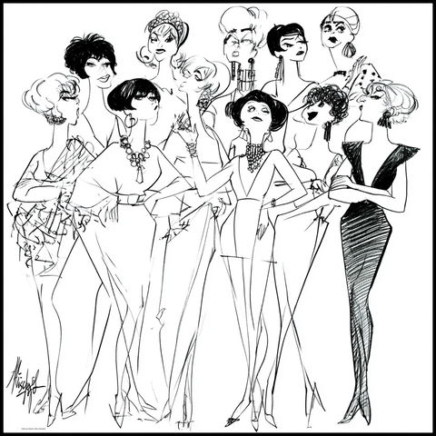 Al Hirschfeld style (Illustrators), Midjourney V8.2