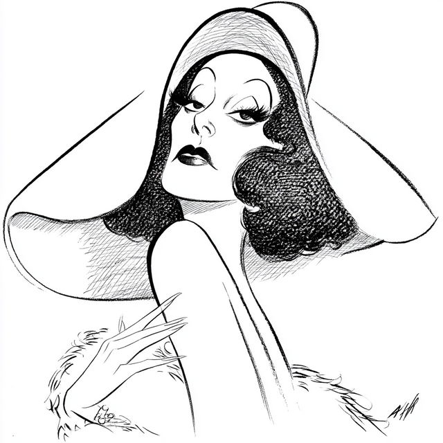 Al Hirschfeld style, Midjourney V8.2, render 4 of 4