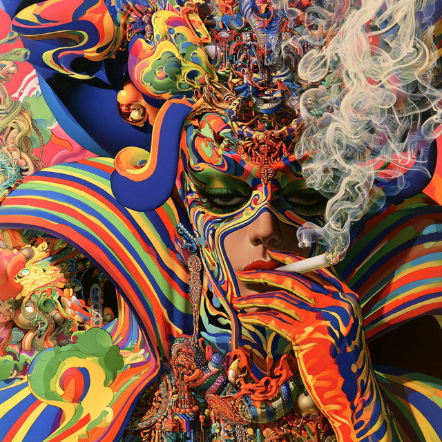 Alan Aldridge style, Midjourney V8.2, render 1 of 4