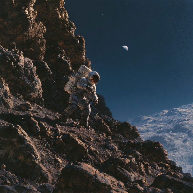Alan Bean style, Midjourney V8.2, render 2 of 4