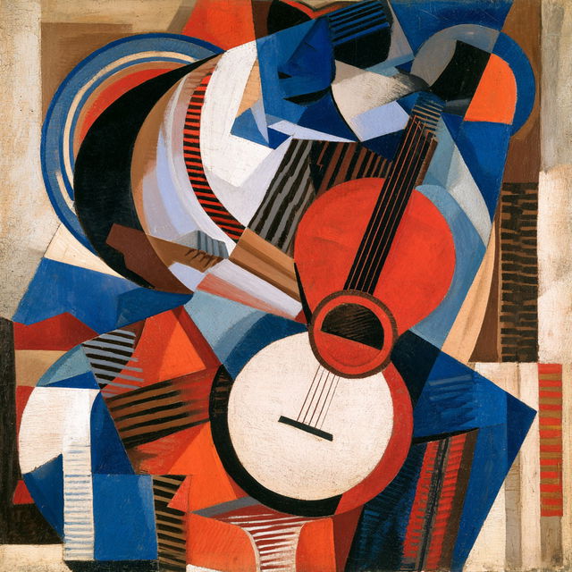 Albert Gleizes style, Midjourney V8.2, render 4 of 4