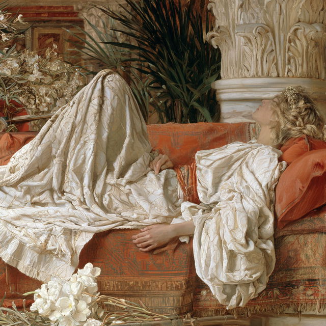 Albert Joseph Moore style, Midjourney V8.2, render 2 of 4