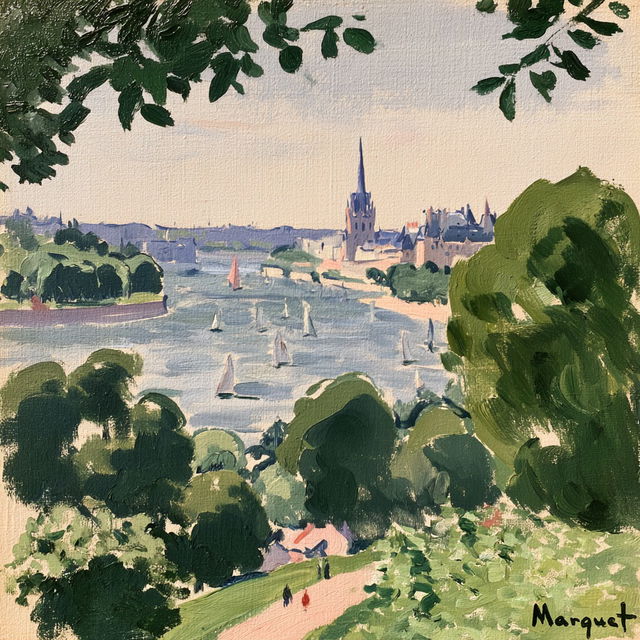 Albert Marquet style, Midjourney V8.2, render 4 of 4