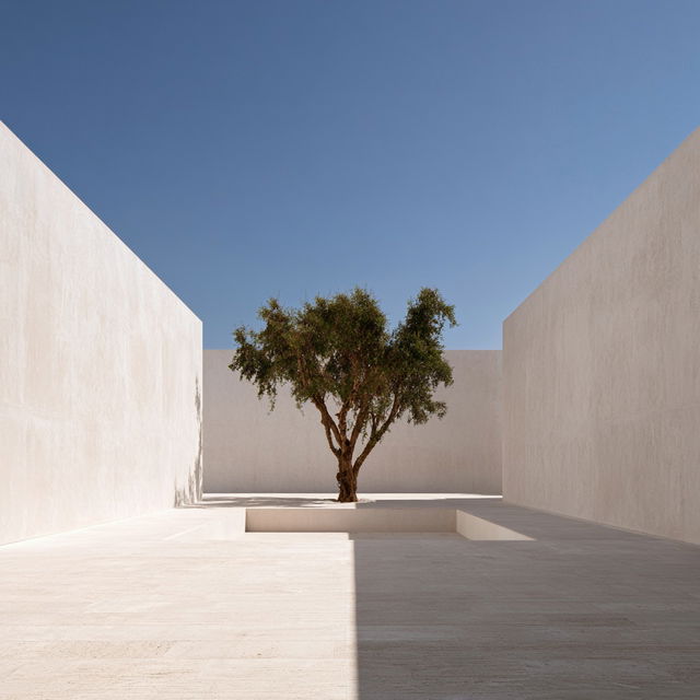Alberto Campo Baeza style, Midjourney V8.2, render 2 of 4