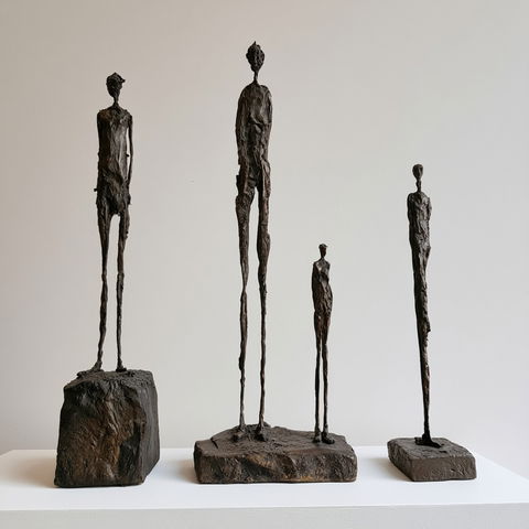 Alberto Giacometti style (Sculptors), Midjourney V8.2
