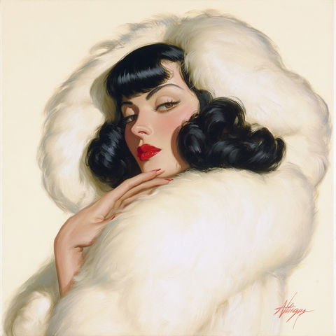 Alberto Vargas style (Illustrators), Midjourney V8.2