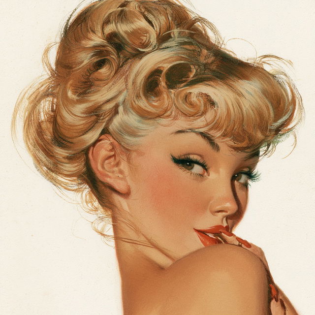 Alberto Vargas style, Midjourney V8.2, render 4 of 4