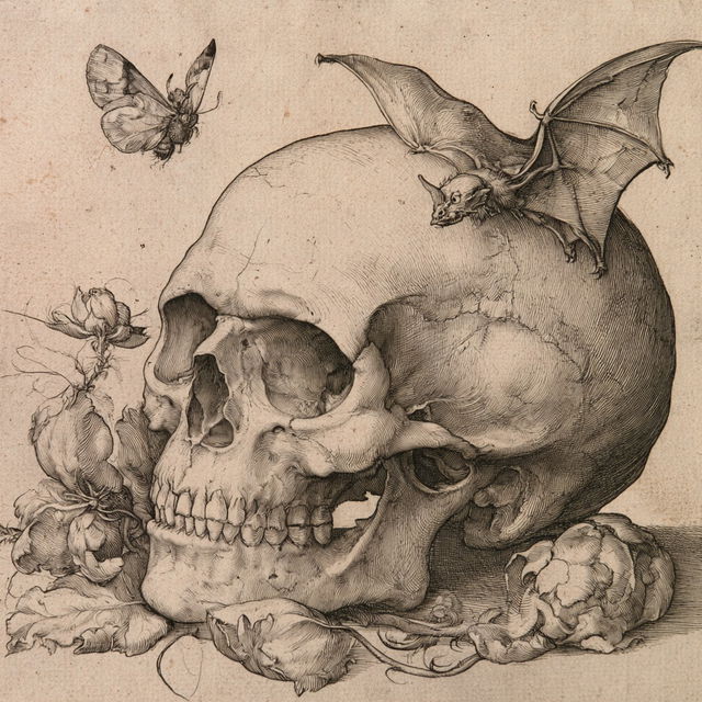 Albrecht Durer style, Midjourney V8.2, render 3 of 4