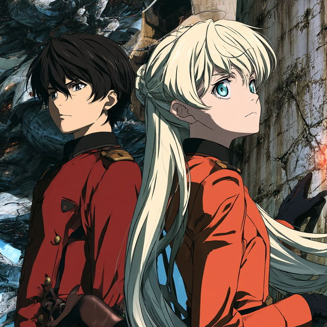 Aldnoah.Zero style, Midjourney V8.2, render 3 of 4