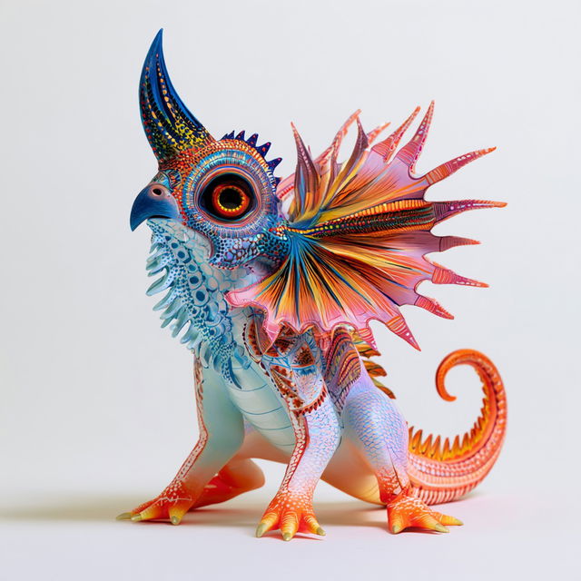 Alebrije style, Midjourney V8.2, render 3 of 4