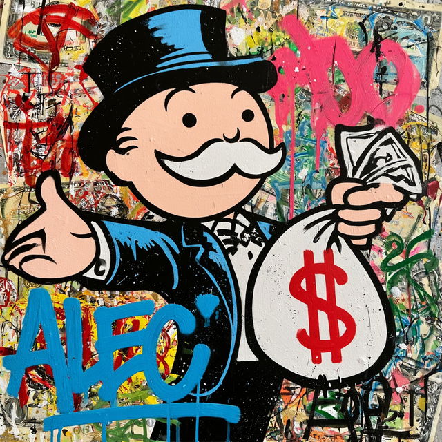 Alec Monopoly style, Midjourney V8.2, render 4 of 4
