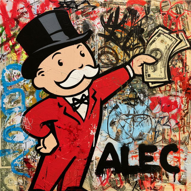 Alec Monopoly style, Midjourney V8.2, render 3 of 4