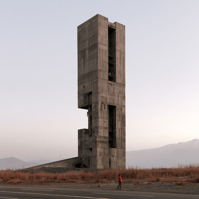 Alejandro Aravena style, Midjourney V8.2, render 3 of 4