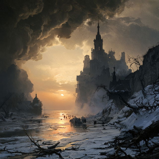 Aleksey Savrasov style, Midjourney V8.2, render 2 of 4