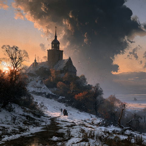 Aleksey Savrasov style (Painters), Midjourney V8.2