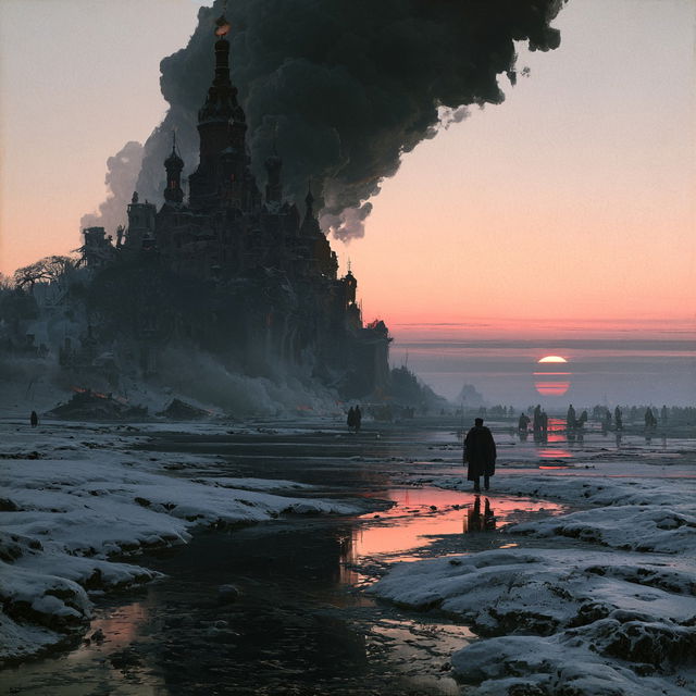 Aleksey Savrasov style, Midjourney V8.2, render 4 of 4