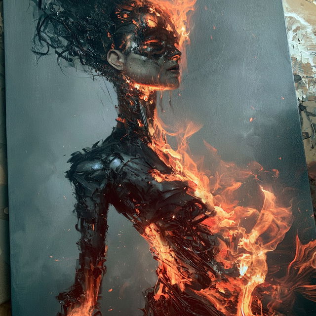 Aleksi Briclot style, Midjourney V8.2, render 1 of 4