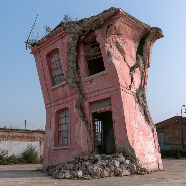 Alex Chinneck style, Midjourney V8.2, render 4 of 4