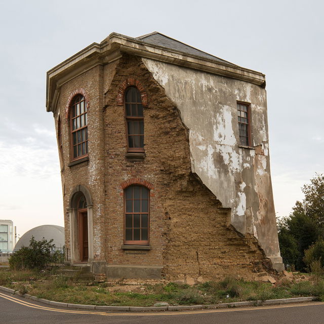 Alex Chinneck style, Midjourney V8.2, render 3 of 4