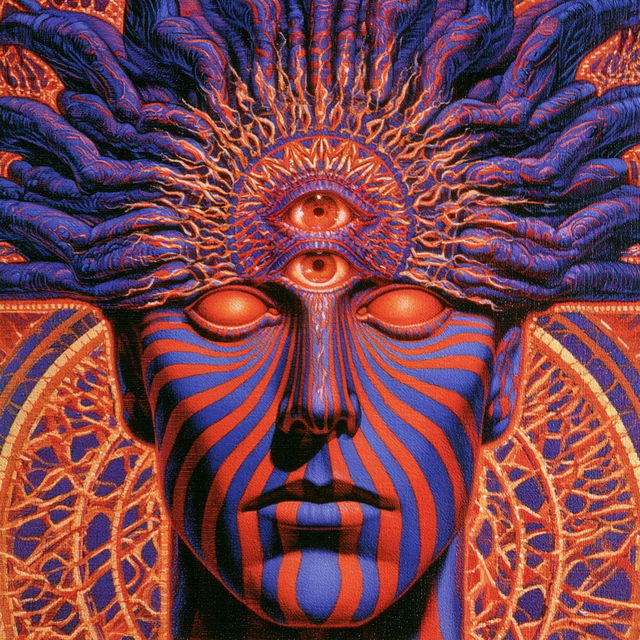 Alex Grey style, Midjourney V8.2, render 2 of 4