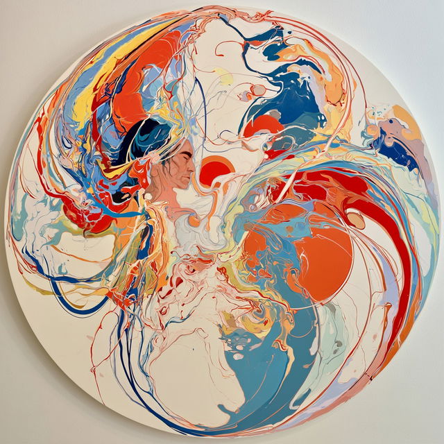 Alex Janvier style, Midjourney V8.2, render 2 of 4