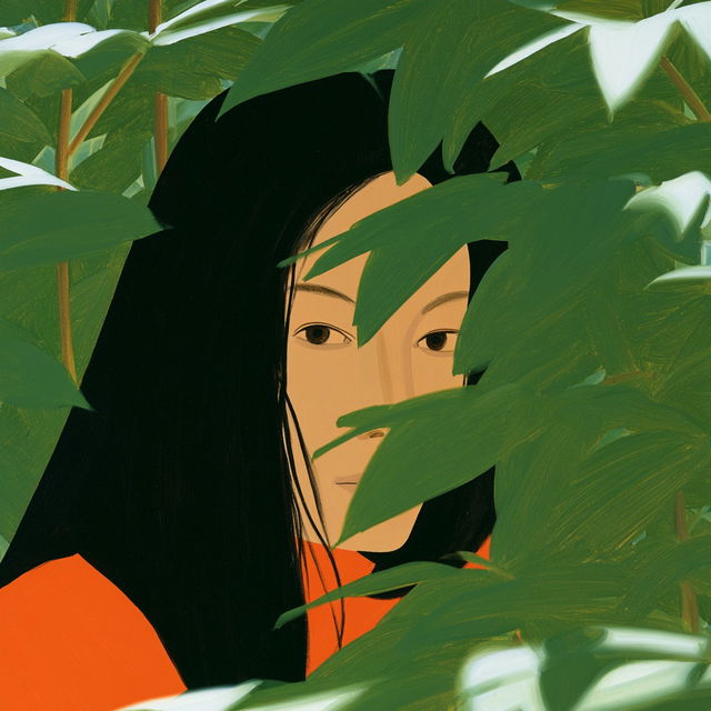 Alex Katz style, Midjourney V8.2, render 2 of 4