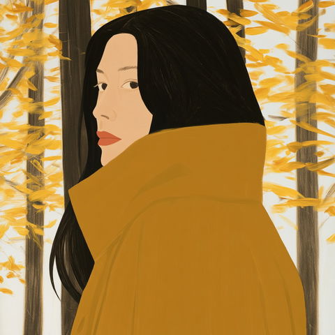 Alex Katz style (Painters), Midjourney V8.2