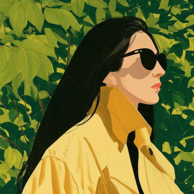 Alex Katz style, Midjourney V8.2, render 3 of 4