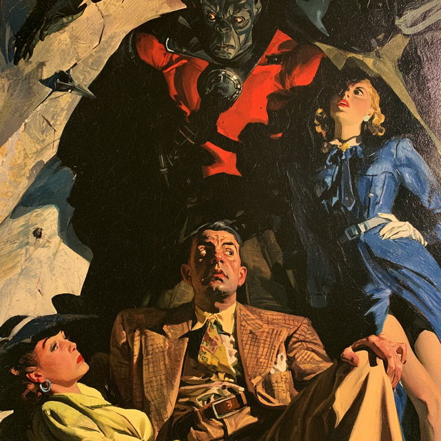 Alex Raymond style, Midjourney V8.2, render 4 of 4