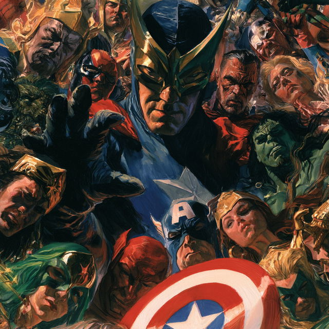 Alex Ross style, Midjourney V8.2, render 2 of 4