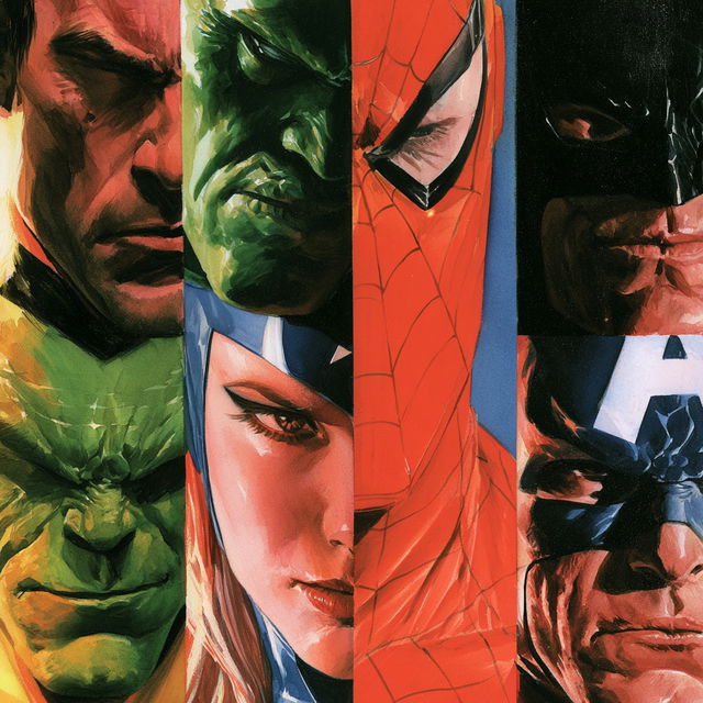 Alex Ross style, Midjourney V8.2, render 3 of 4