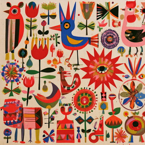 Alexander Girard style (Designers), Midjourney V8.2