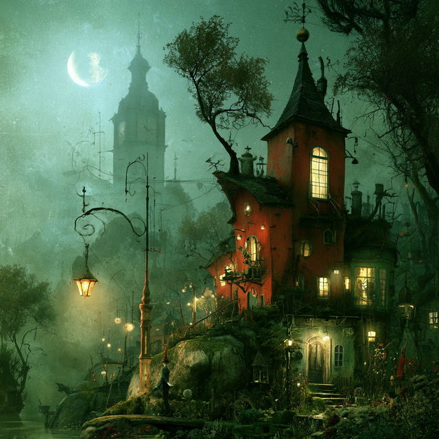 Alexander Jansson style, Midjourney V8.2, render 1 of 4