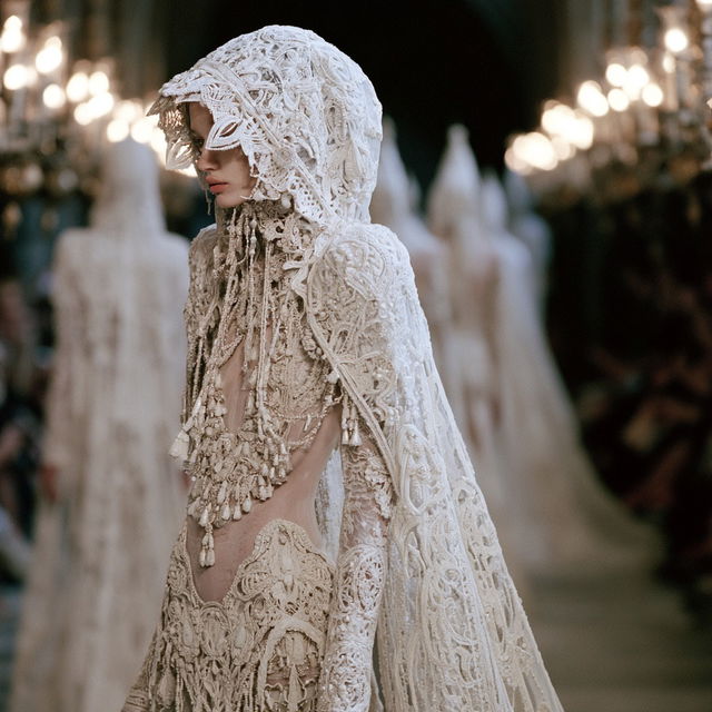 Alexander McQueen style, Midjourney V8.2, render 3 of 4