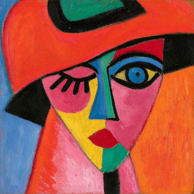 Alexej von Jawlensky style, Midjourney V8.2, render 1 of 4